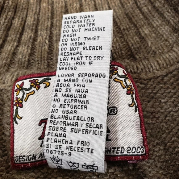 Tiara International Womens Full Zip Sweater Jacket Fair Isle Size Medium - Picture 7 of 8